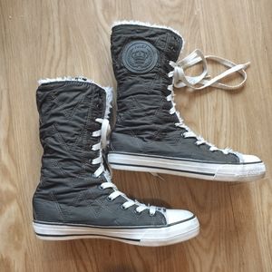 Juicy Couture Y2K 2000S authentic Earlene Quilted Sherpa High Tops RARE Sz 8